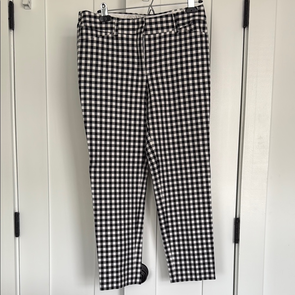 Women's Black and White Gingham Pants